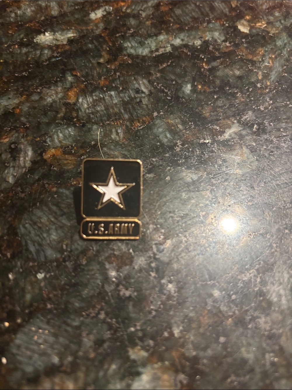 U.S. Army Black and Gold Star Pin